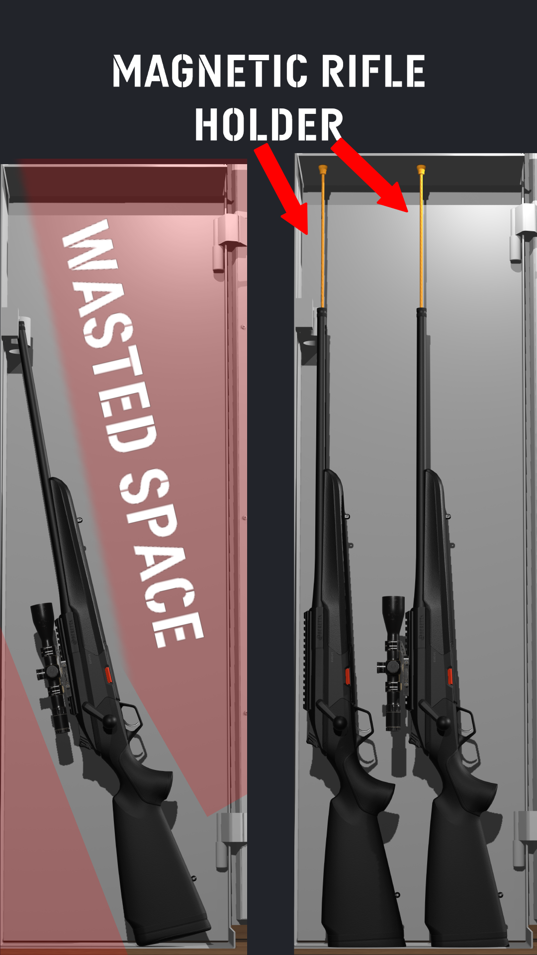 Magnetic Rifle Holders